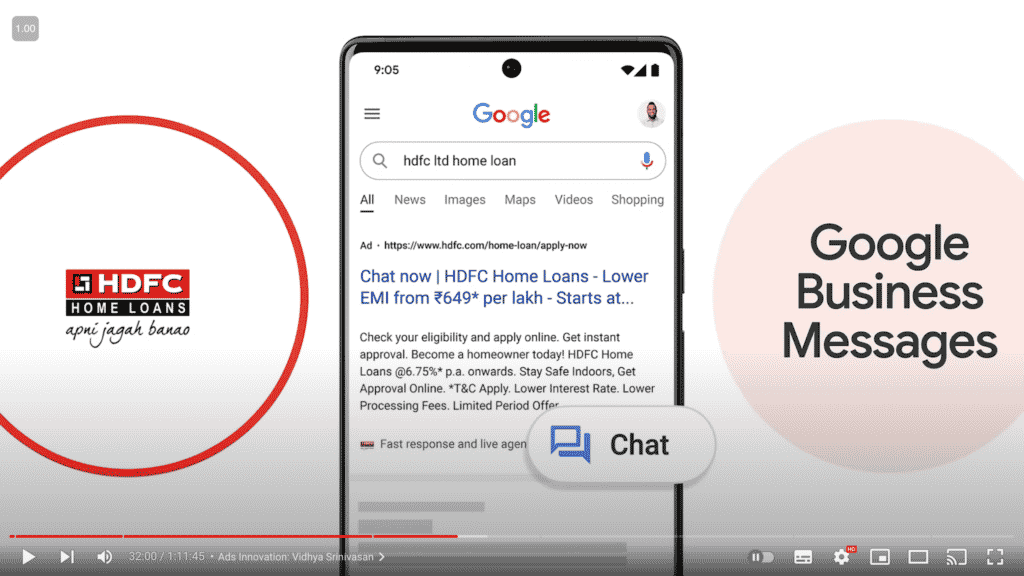 Google Business Messages Chat